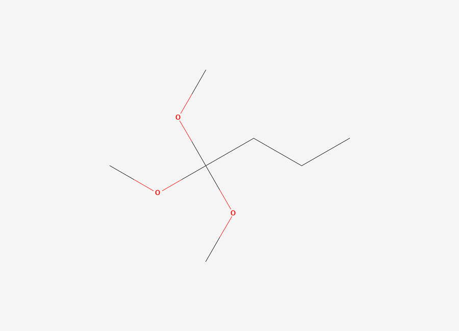 Two-dimensional chemical structure of 1,1,1-Trimethoxybutane