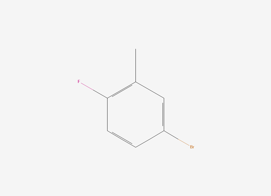 Two-dimensional chemical structure of 5-Bromo-2-fluorotoluene