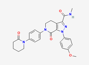 Two-dimensional chemical structure of Apixaban Impurity 57
