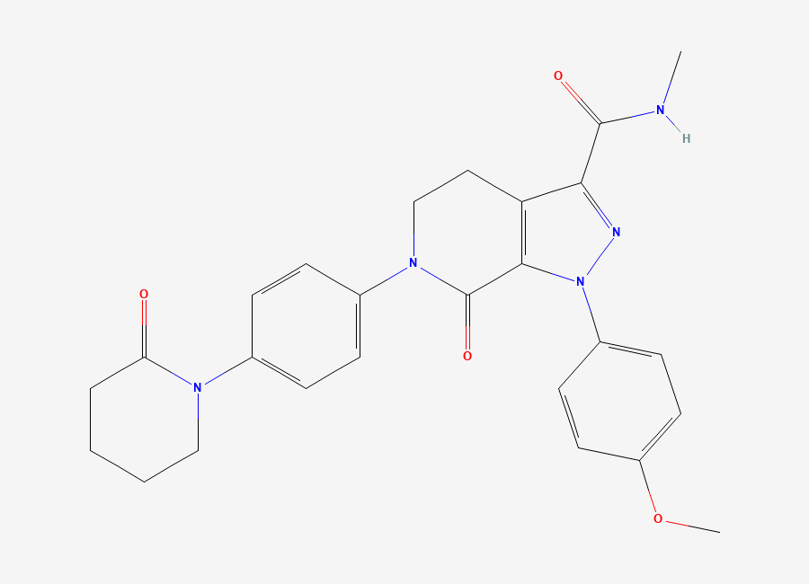 Two-dimensional chemical structure of Apixaban Impurity 57