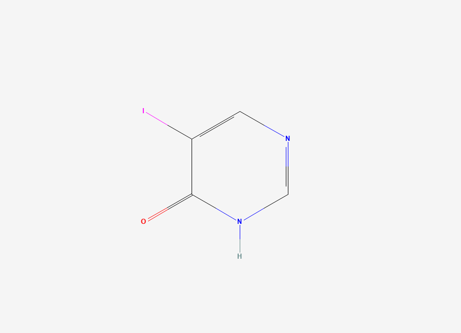 Two-dimensional chemical structure of 5-Iodopyrimidin-4-ol