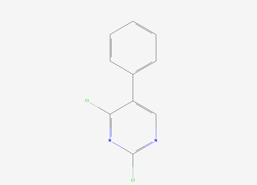 Two-dimensional chemical structure of 2,4-Dichloro-5-phenylpyrimidine