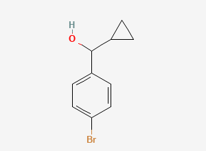 Two-dimensional chemical structure of (4-Bromophenyl)(cyclopropyl)methanol