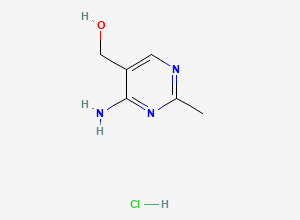 Two-dimensional chemical structure of 4-Amino-5-hydroxymethyl-2- methylpyrimidine Hydrochloride, CAS 13100-57-7