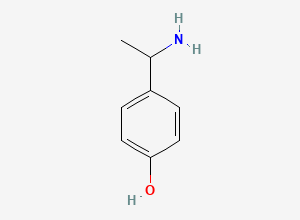 Two-dimensional chemical structure of 4-(1-Aminoethyl)phenol