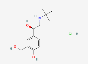 Two-dimensional chemical structure of Levalbuterol Hydrochloride