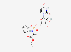 Two-dimensional chemical structure of Sofosbuvir impurity M