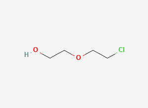 Two-dimensional chemical structure of 2-(2-chloroethoxy)ethanol, CAS 628-89-7