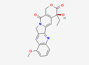 Two-dimensional chemical structure of 9-Methoxycamptothecin