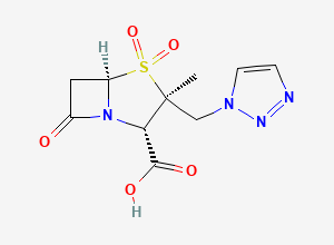 Two-dimensional chemical structure of Tazobactam, CAS 89786-04-9