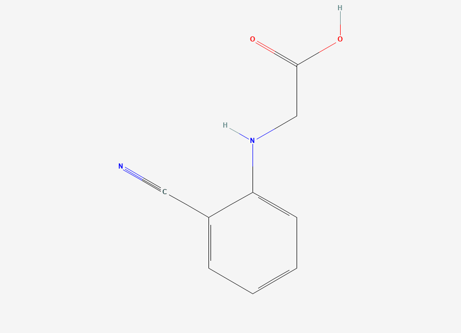Two-dimensional chemical structure of DL-2-Cyanophenylglycine