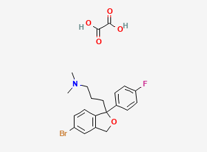Two-dimensional chemical structure of Citalopram EP Impurity F / Citalopram Related Compound H (Oxalate salt), CAS 64372-43-6