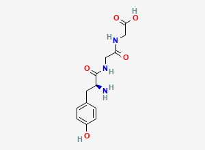 Two-dimensional chemical structure of Tyrosyl-glycyl-glycine