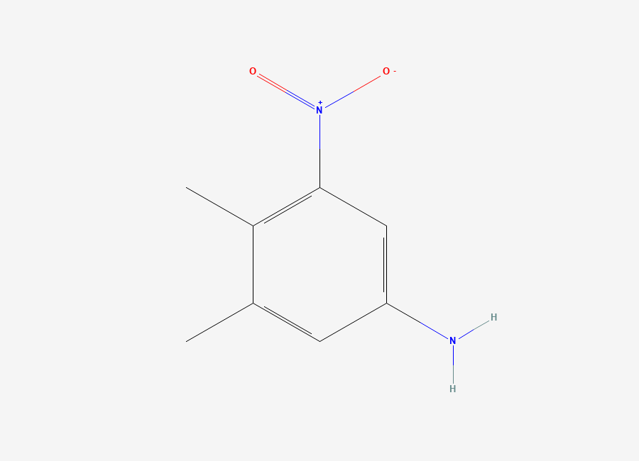 Two-dimensional chemical structure of 3,4-Dimethyl-5-nitroaniline