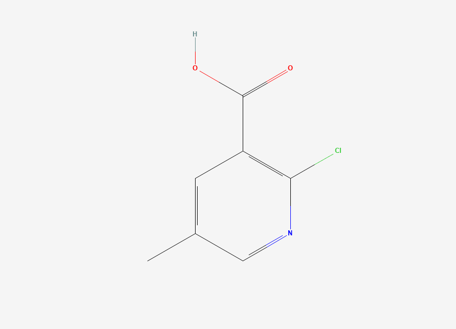 Two-dimensional chemical structure of 2-Chloro-5-methylnicotinic acid