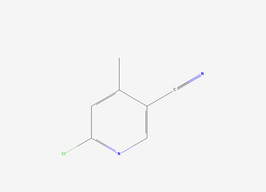Two-dimensional chemical structure of 6-Chloro-4-methylpyridine-3-carbonitrile