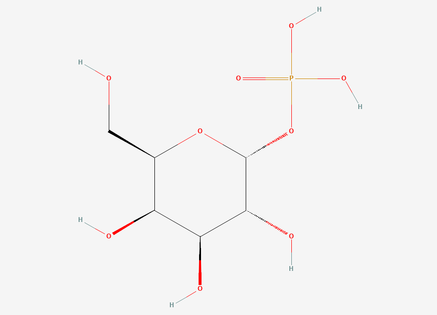 Two-dimensional chemical structure of Alpha-D-Galactose-1-Phosphate