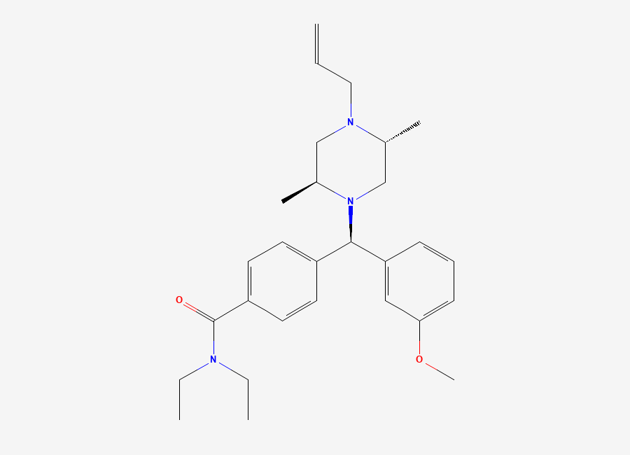 Two-dimensional chemical structure of Snc 80