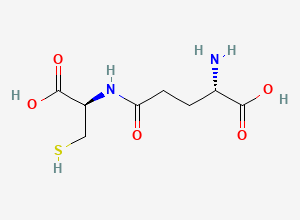 Two-dimensional chemical structure of Glutathione EP Impurity D/ gamma-Glutamylcysteine, CAS 636-58-8