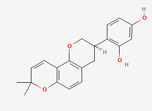 Two-dimensional chemical structure of Glabridin