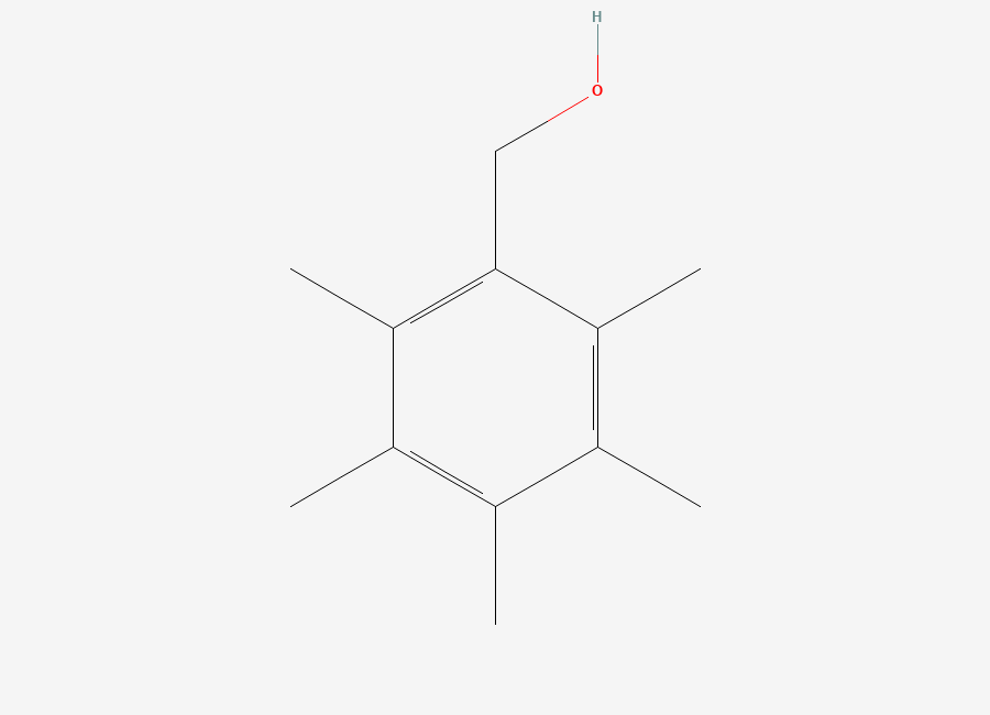 Two-dimensional chemical structure of 2,3,4,5,6-Pentamethylbenzyl alcohol