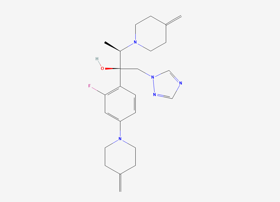 Two-dimensional chemical structure of Efinaconazole Impurity 5, CAS 2055912-03-1