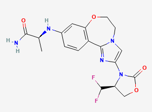 Two-dimensional chemical structure of Inavolisib, CAS 2060571-02-8