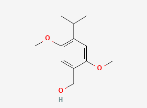 Two-dimensional chemical structure of 2,5-Dimethoxy-4-(1-methylethyl)benzenemethanol, CAS 62458-52-0