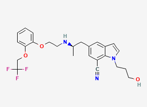 Two-dimensional chemical structure of Silodosin Impurity 31