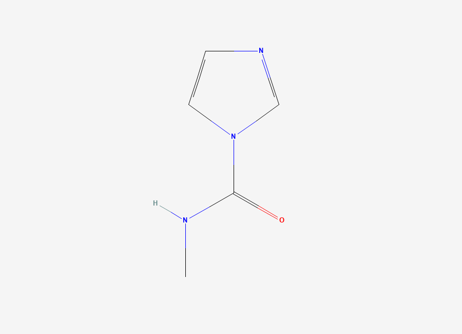 Two-dimensional chemical structure of N-methyl-1H-imidazole-1-carboxamide, CAS 72002-25-6