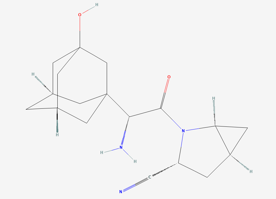 Two-dimensional chemical structure of Saxagliptin Impurity 13