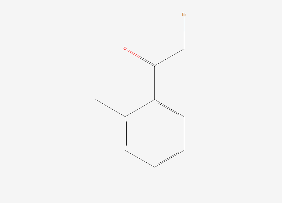 Two-dimensional chemical structure of 2-Bromo-2'-methylacetophenone
