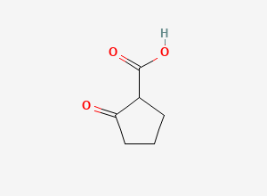 Two-dimensional chemical structure of 2-Oxocyclopentane-1-carboxylic acid