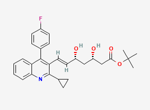 Two-dimensional chemical structure of Pitavastatin Impurity 1