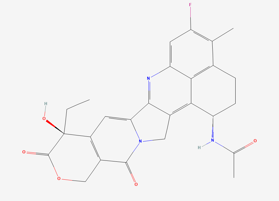 Two-dimensional chemical structure of Ac-Exatecan