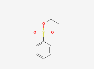 Two-dimensional chemical structure of Isopropyl Benzenesulfonate, CAS 6214-18-2