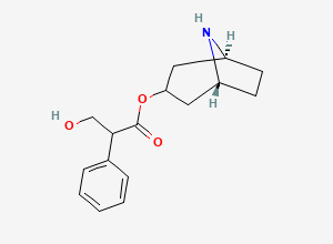 Two-dimensional chemical structure of Atropine EP Impurity B / Noratropine, CAS 16839-98-8
