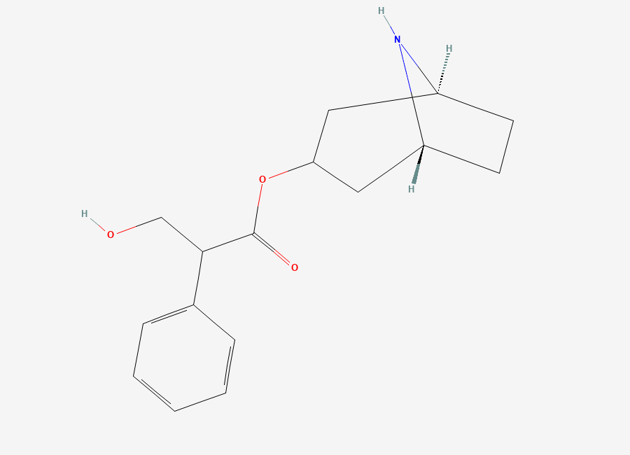 Two-dimensional chemical structure of Atropine EP Impurity B / Noratropine, CAS 16839-98-8