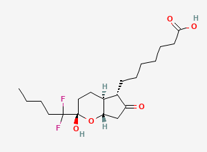 Two-dimensional chemical structure of Lubiprostone Related Compound 7, CAS 2743427-14-5