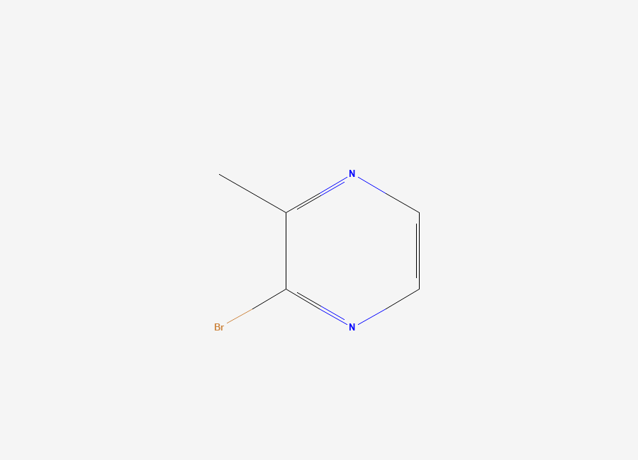 Two-dimensional chemical structure of 2-Bromo-3-methylpyrazine
