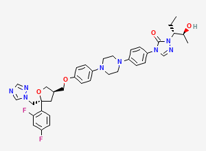 Two-dimensional chemical structure of (3R,5S)Posaconazole