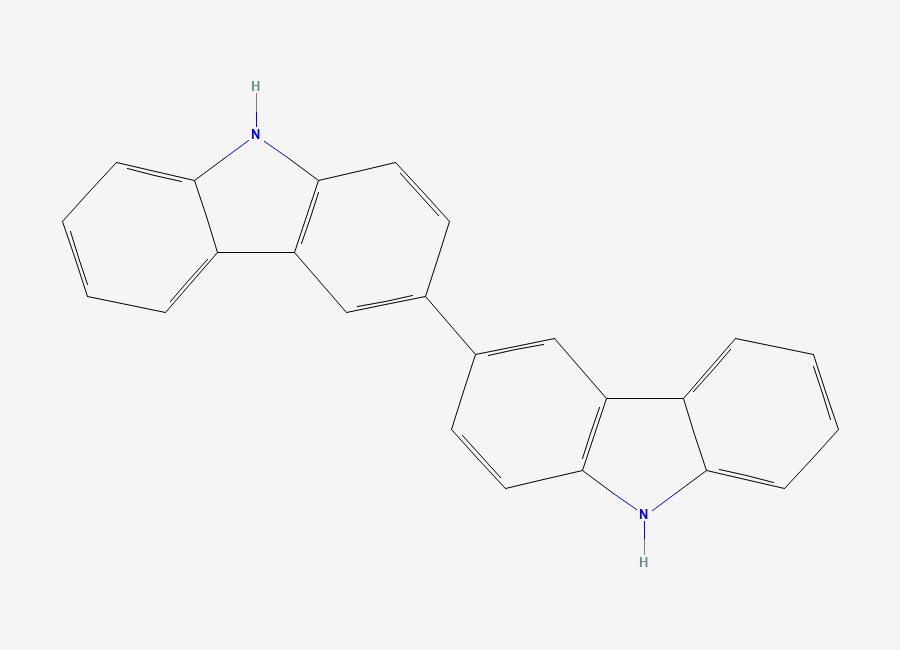 Two-dimensional chemical structure of 3,3'-Bicarbazole