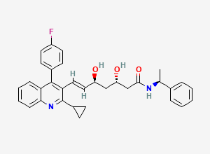 Two-dimensional chemical structure of Pitavastatin Impurity 33