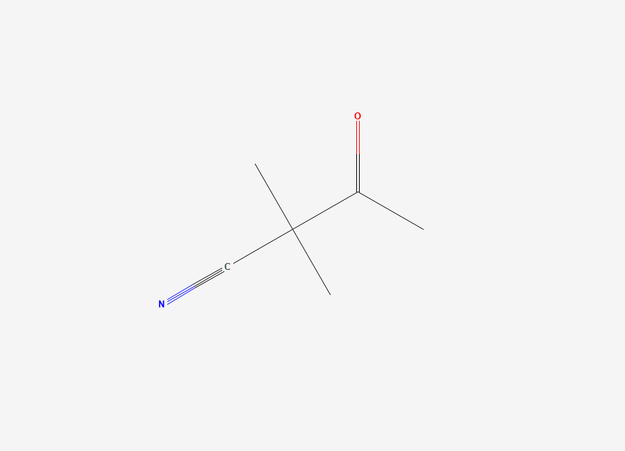Two-dimensional chemical structure of 2,2-Dimethyl-3-oxobutanenitrile
