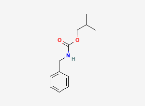 Two-dimensional chemical structure of Benzyl carbamic acid isobutyl ester, CAS 69805-82-9