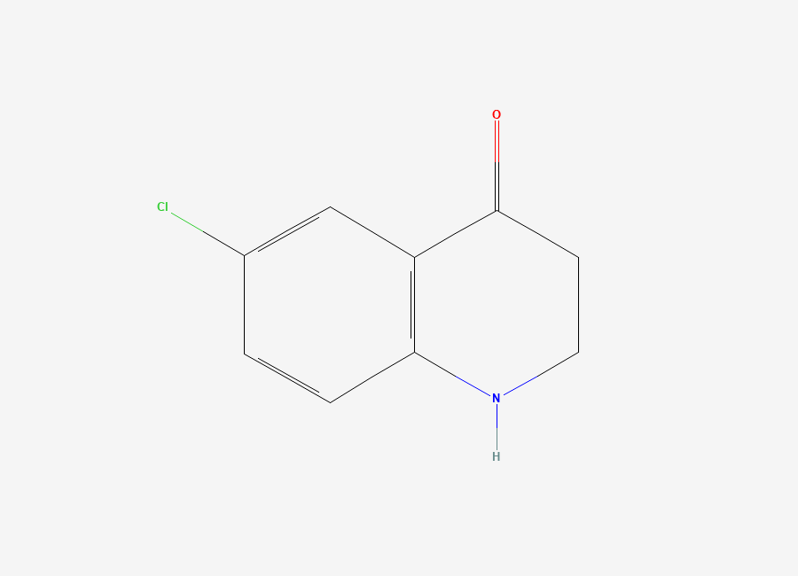Two-dimensional chemical structure of 6-Chloro-1,2,3,4-tetrahydroquinolin-4-one