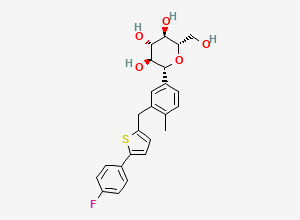 Two-dimensional chemical structure of Canagliflozin Impurity 26