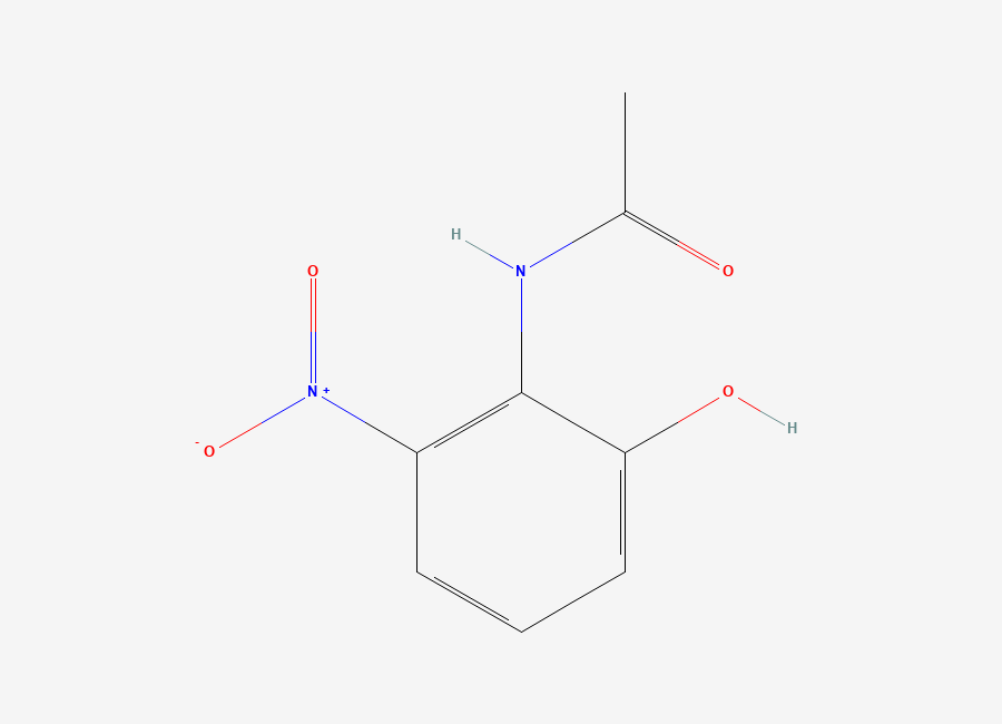Two-dimensional chemical structure of N-(2-hydroxy-6-nitrophenyl)acetamide
