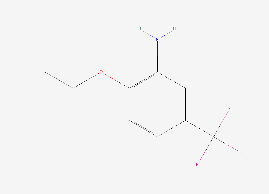 Two-dimensional chemical structure of 2-Ethoxy-5-(trifluoromethyl)aniline