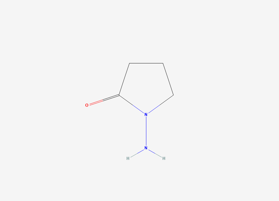 Two-dimensional chemical structure of 1-Aminopyrrolidin-2-one